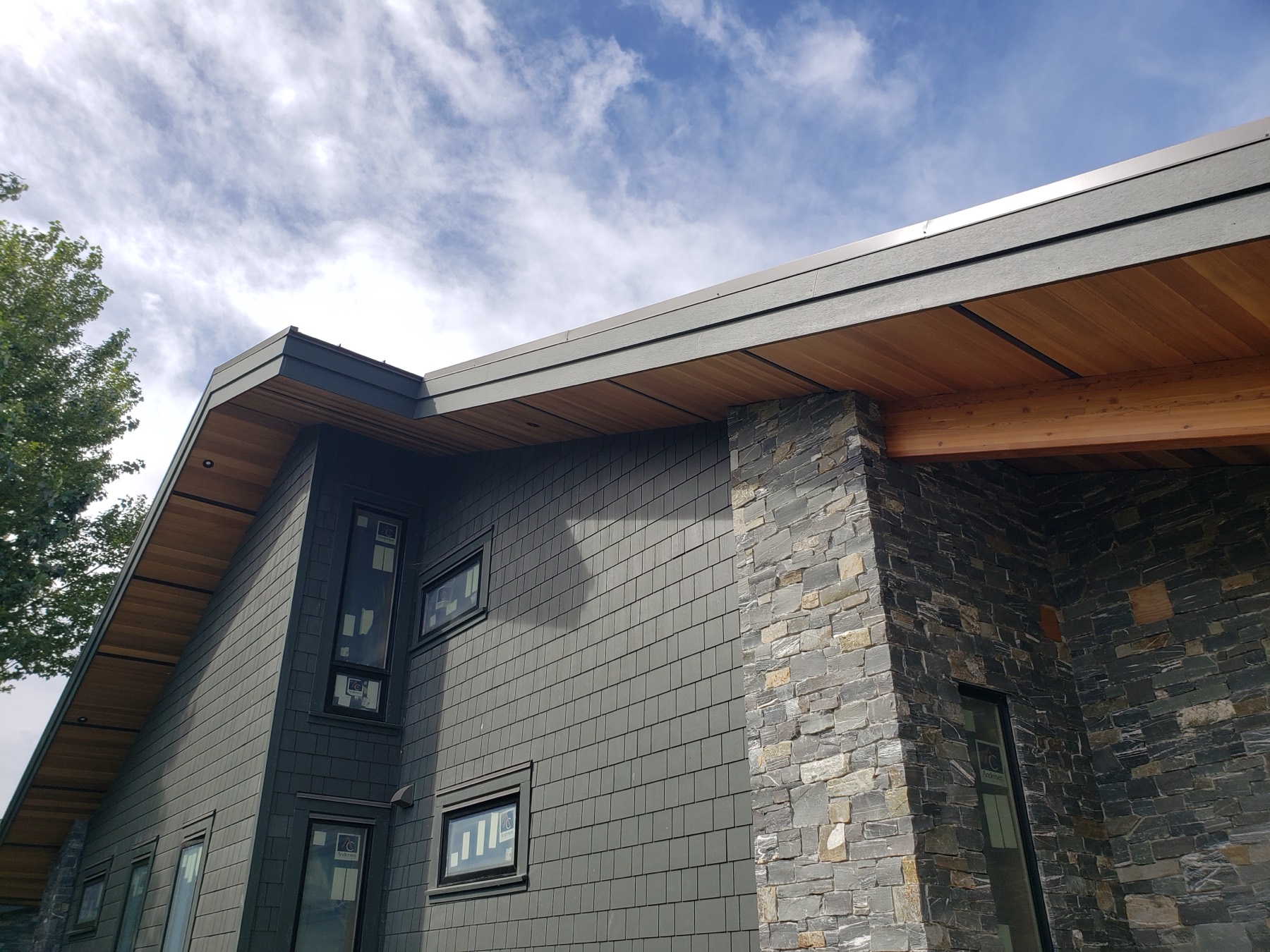 A completed cladding job by Serious Siding